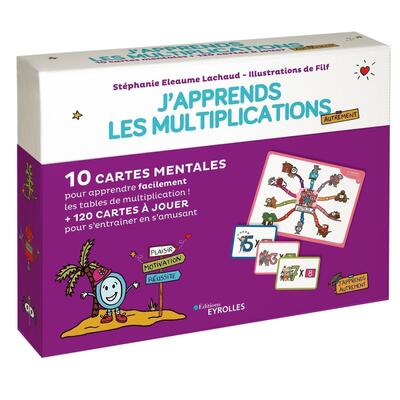 J'apprends les multiplications autrement: 10 cartes mentales pour apprendre