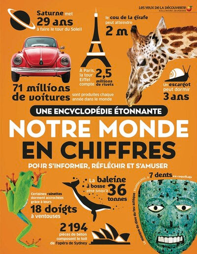 Couverture du livre Une encyclopédie étonnante - Notre monde en chiffres (2024)